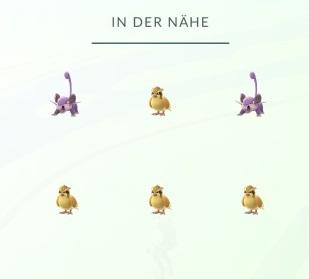 Pokémon Go Schritte