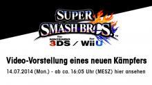 Super Smash Bros. für 3DS und Wii U neuer Kämpfer